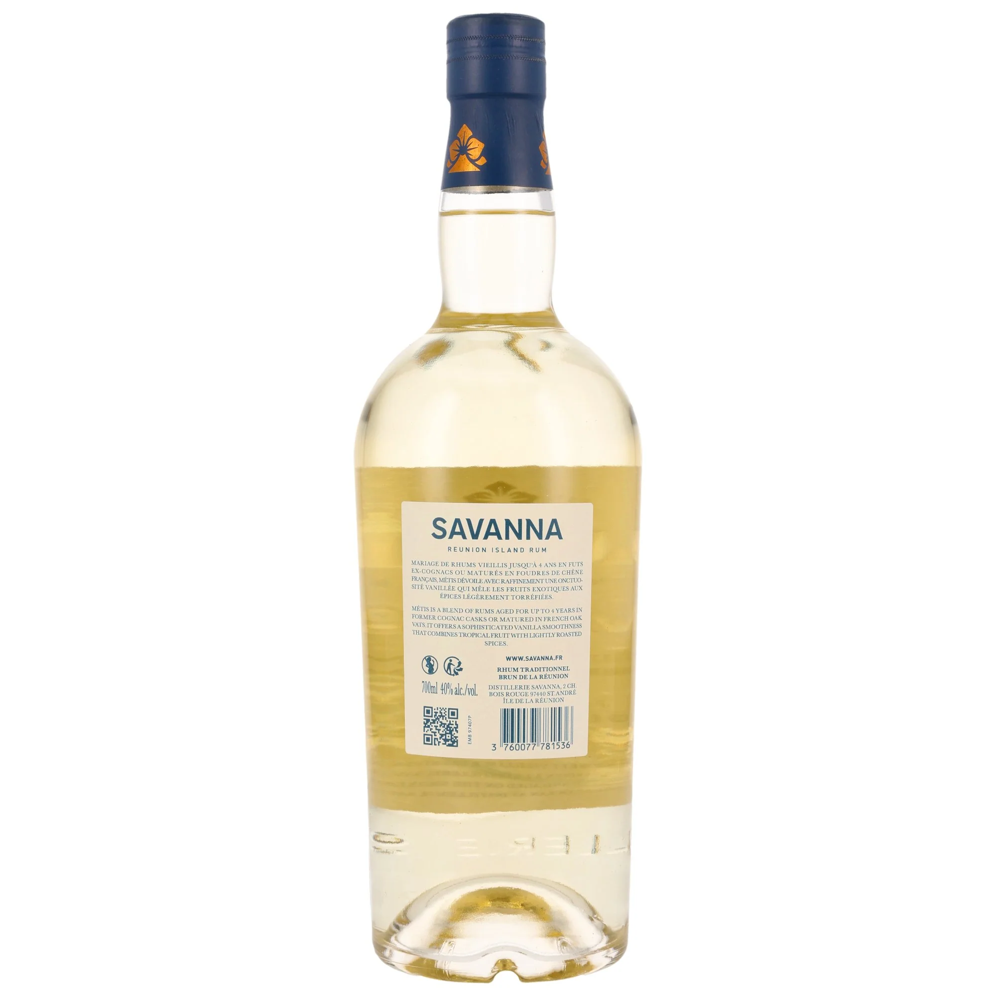 Savanna Metis Rhum Traditionnel 40% 0,7l - Image 2