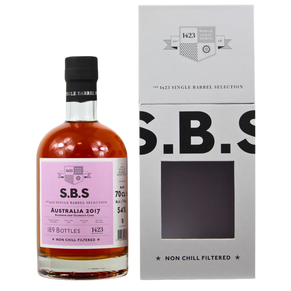 SBS Australia Rum 7 Jahre 2017/2024 Single Barrel Selection 54% 0,7l