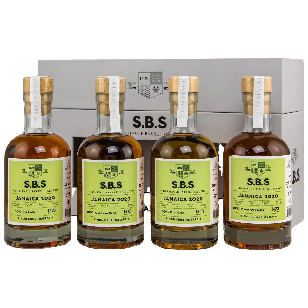 SBS Jamaica Rum DOK Collection Single Barrel Selection 57% 4x0,2l