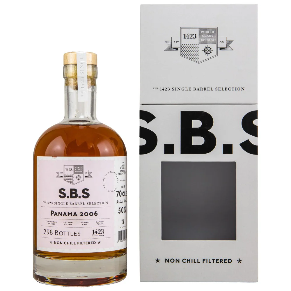 SBS Panama Rum 2006/2022 1423 Singel Barrel Selection 50% 0,7l