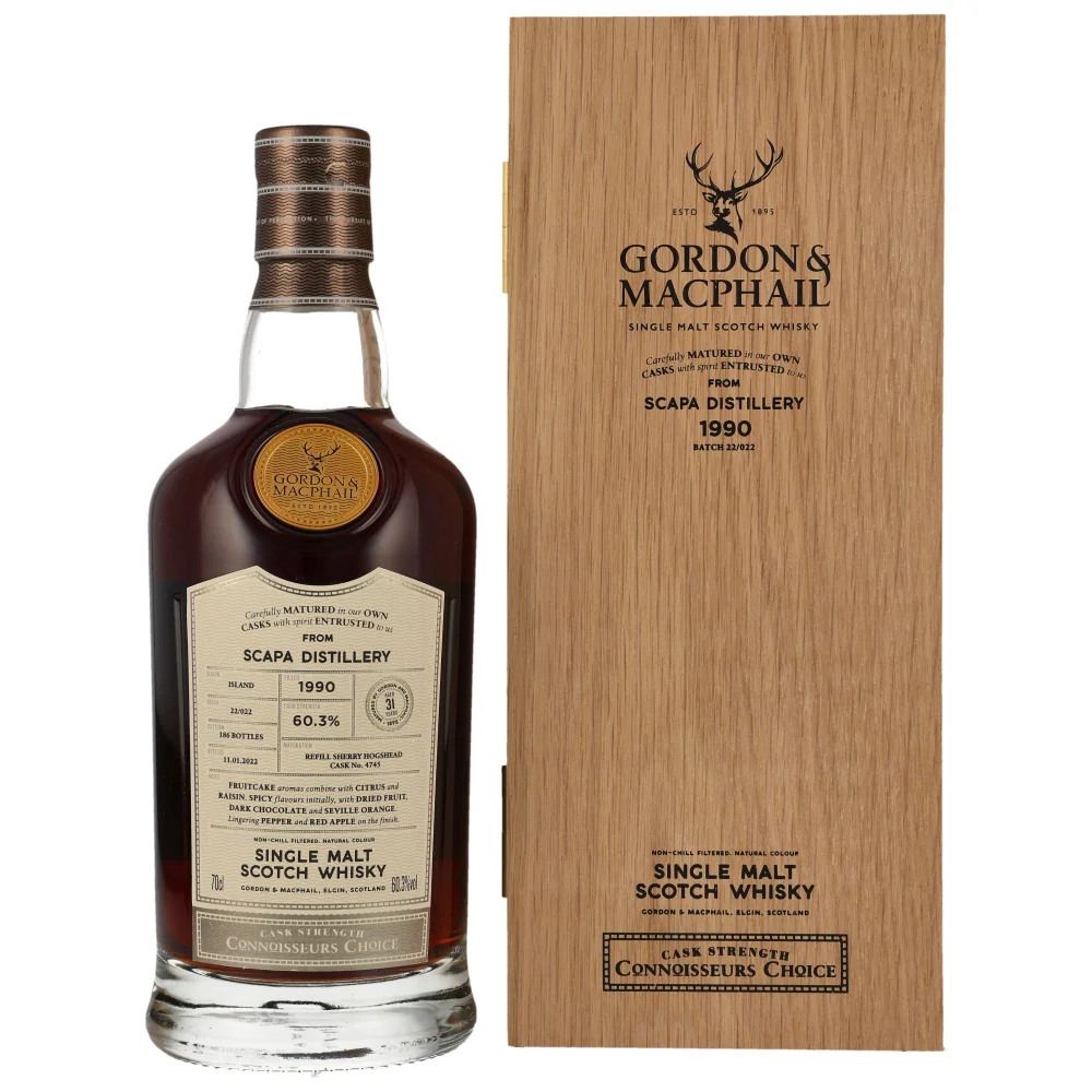 Scapa 31 Jahre 1990/2022 Connoisseurs Choice G&M #4745 60,3% 0,7l