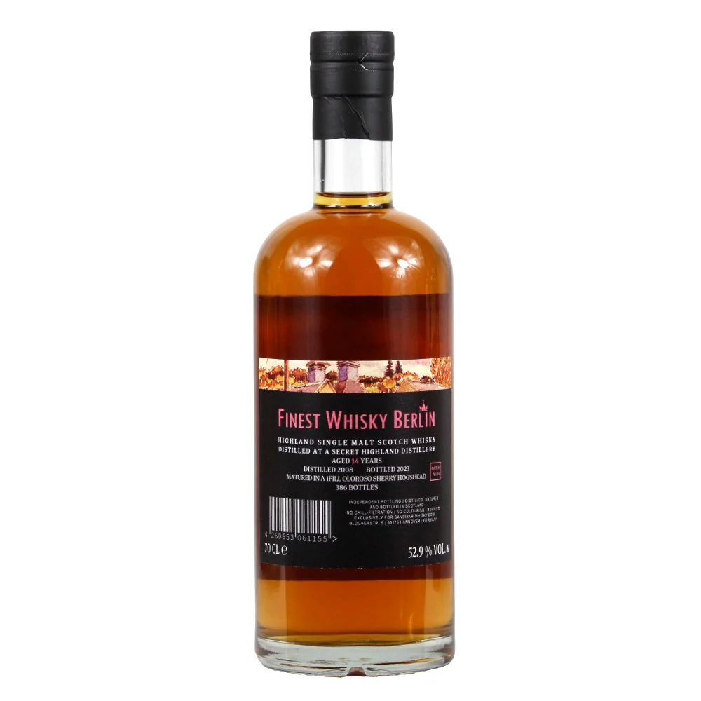 Secret Highland 14 Jahre 2008/2023 Finest Whisky Berlin 52,9% 0,7l - Image 2