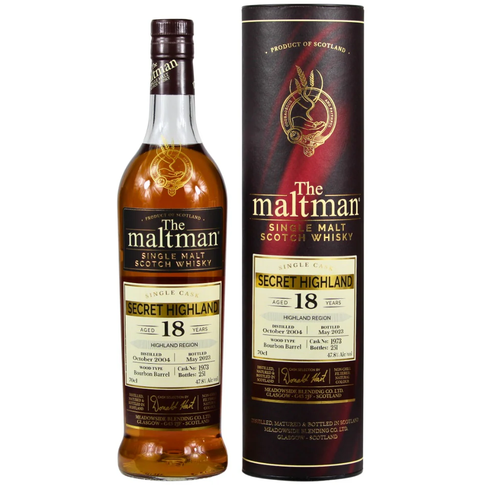 Secret Highland 18 Jahre 2004/2023 The Maltman Cask #1973 47,8% 0,7l