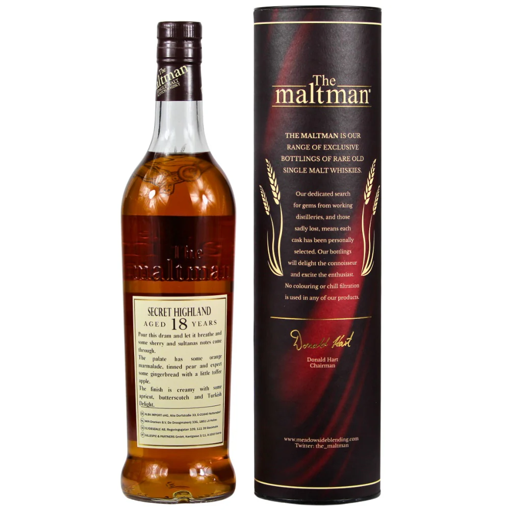 Secret Highland 18 Jahre 2004/2023 The Maltman Cask #1973 47,8% 0,7l - Image 2