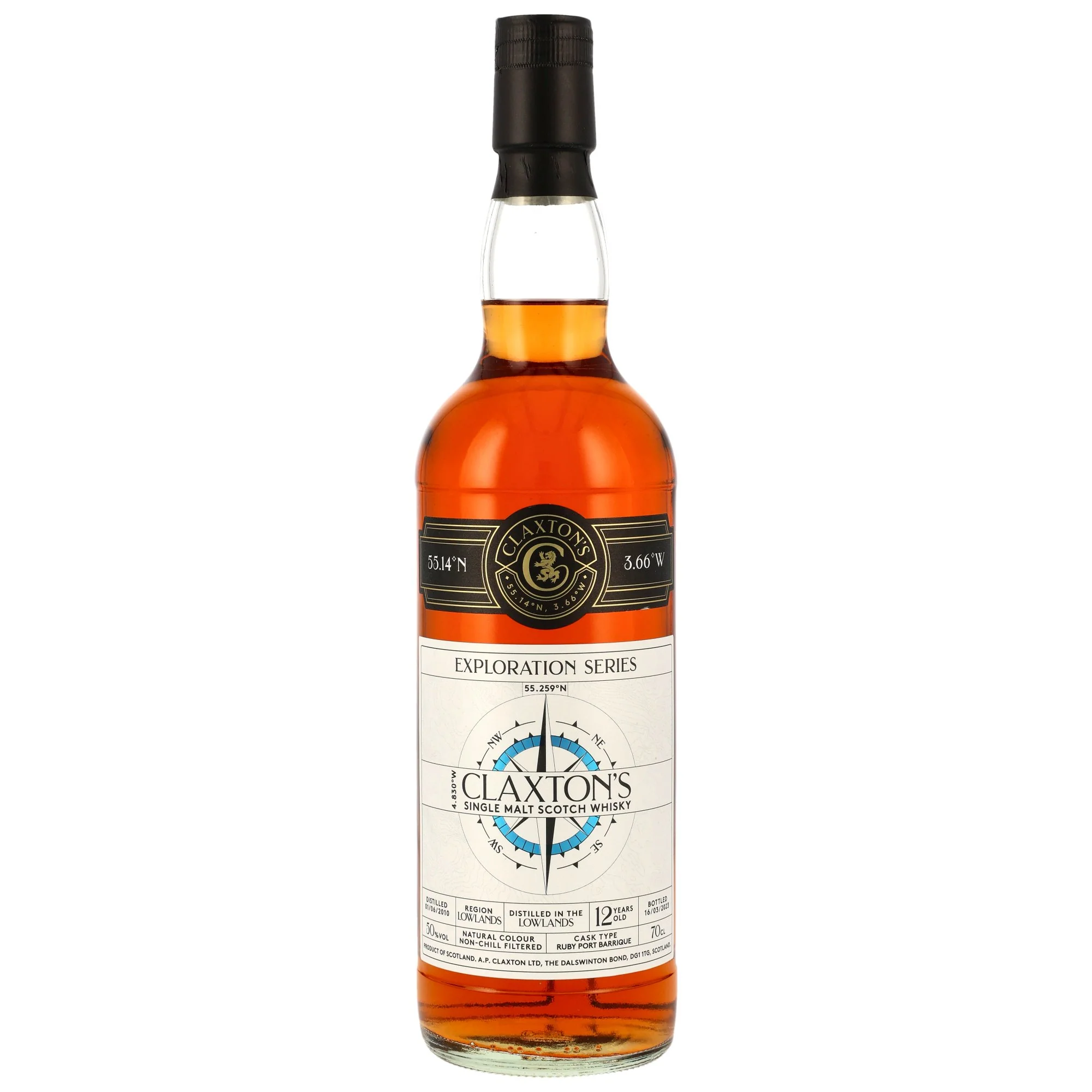 Secret Lowlands 12 Jahre 2010/2023 Ruby Port Cask (Claxtons) 50% 0,7l