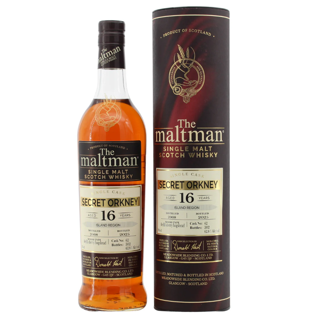 Secret Orkney 16 Jahre 2008/2025 The Maltman Refill Sherry Hoghead 62,8% 0,7l