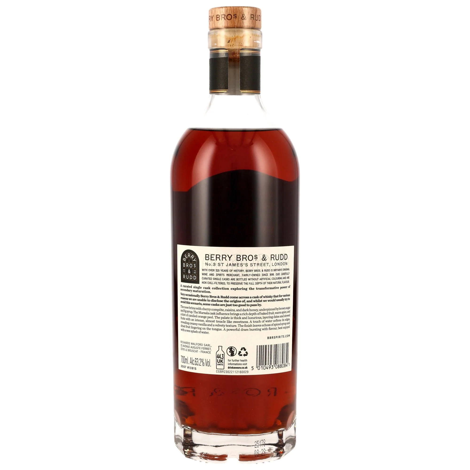 Secret Speyside 18 Jahre 2007/2025 Marsala Puncheon #13915 Berry Bros & Rudd  63,2% 0,7l - Image 2