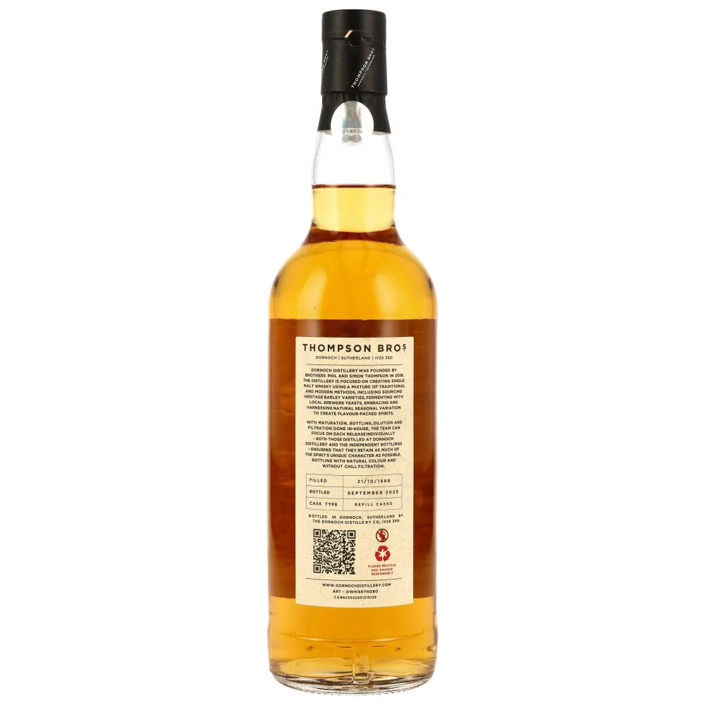 Side Burn 1989/2025 35 Jahre Thompson Bros. Blended Malt 51% 0,7l - Image 2