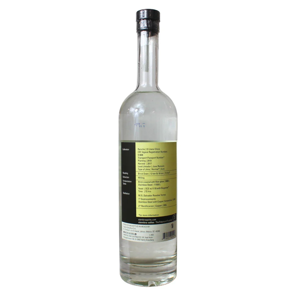 Siembra Valles Tequila Blanco High Proof 48% 0,7l - Image 2