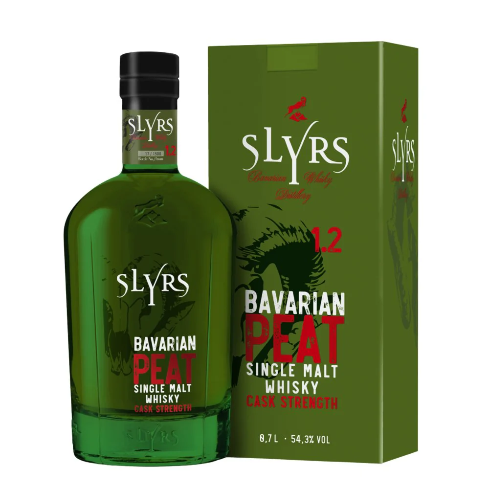 Slyrs Bavarian Peat Cask Strength 1.2 54,3% 0,7l