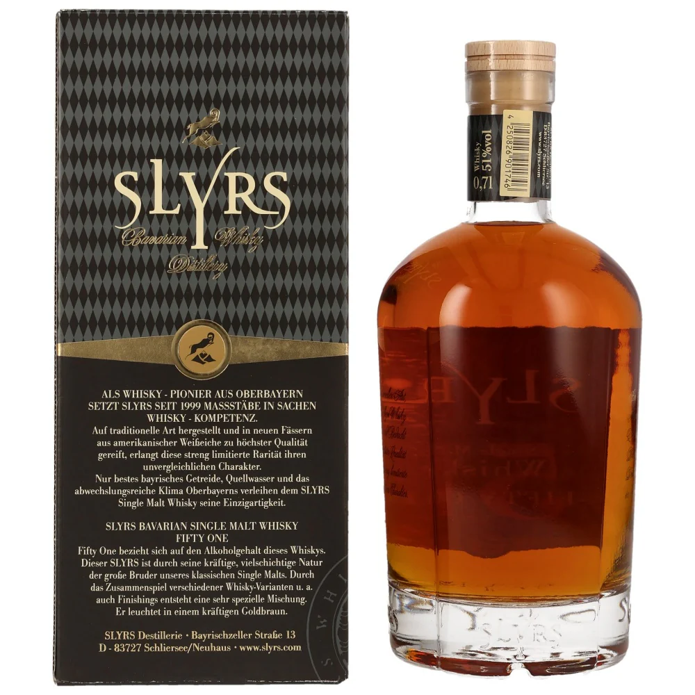 Slyrs Single Malt Whisky Fifty One 51% 0,7l - Image 2