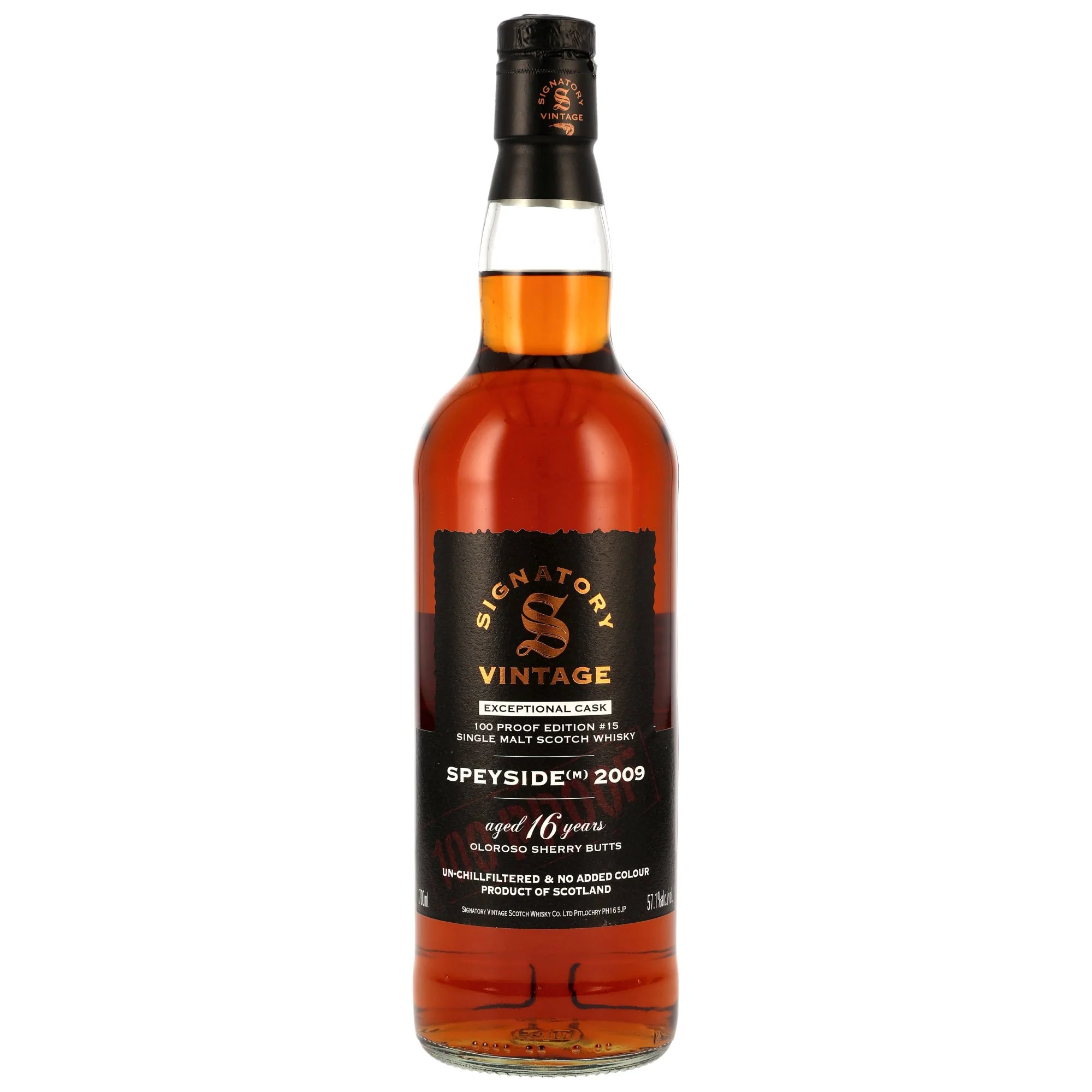 Speyside (M)  16 Jahre 100 Proof Exceptional Cask Edition #15 Signatory Vintage 57,1% 0,7l
