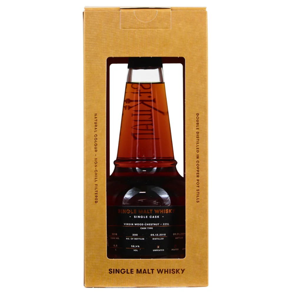 St.Kilian David's Choice Single Cask Vigin Wood Chestnut #3218 58,4% 0,5l - Image 2