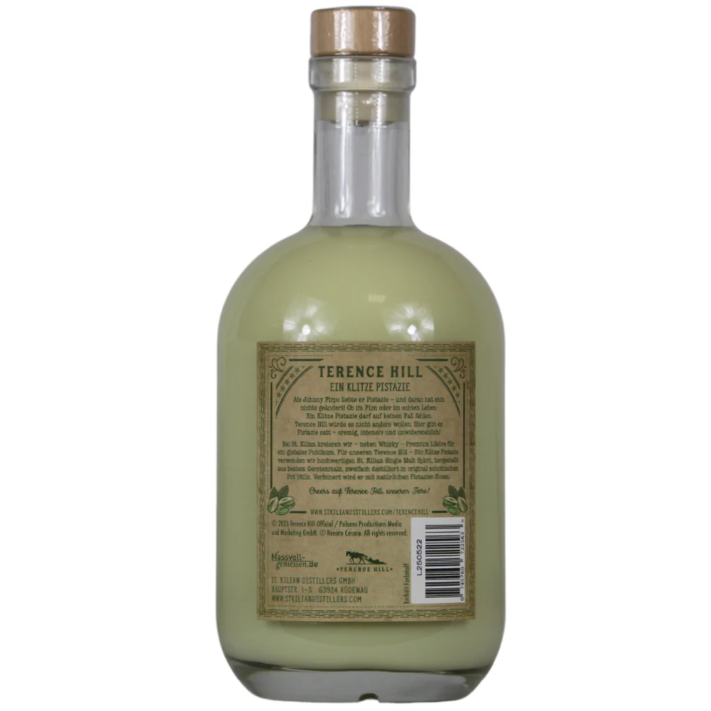 St.Kilian Terence Hill Likör The Hero Ein Klitze Pistazie 20% 0,7l - Image 2