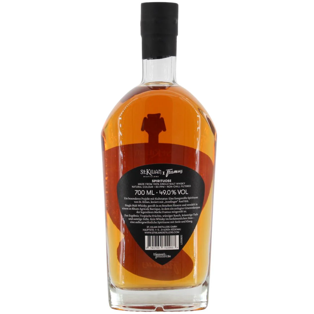 St.Kilian x Framus Ironfinger Edition Single Malt Whisky 49% 0,7l - Image 2