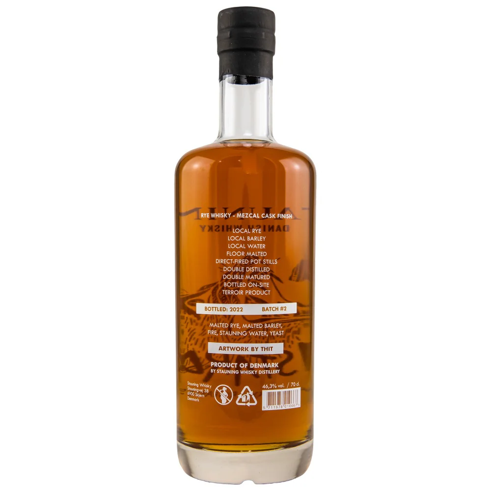 Stauning Bastard Rye Whisky Mezcal Finish 46,3% 0,7l - Image 2