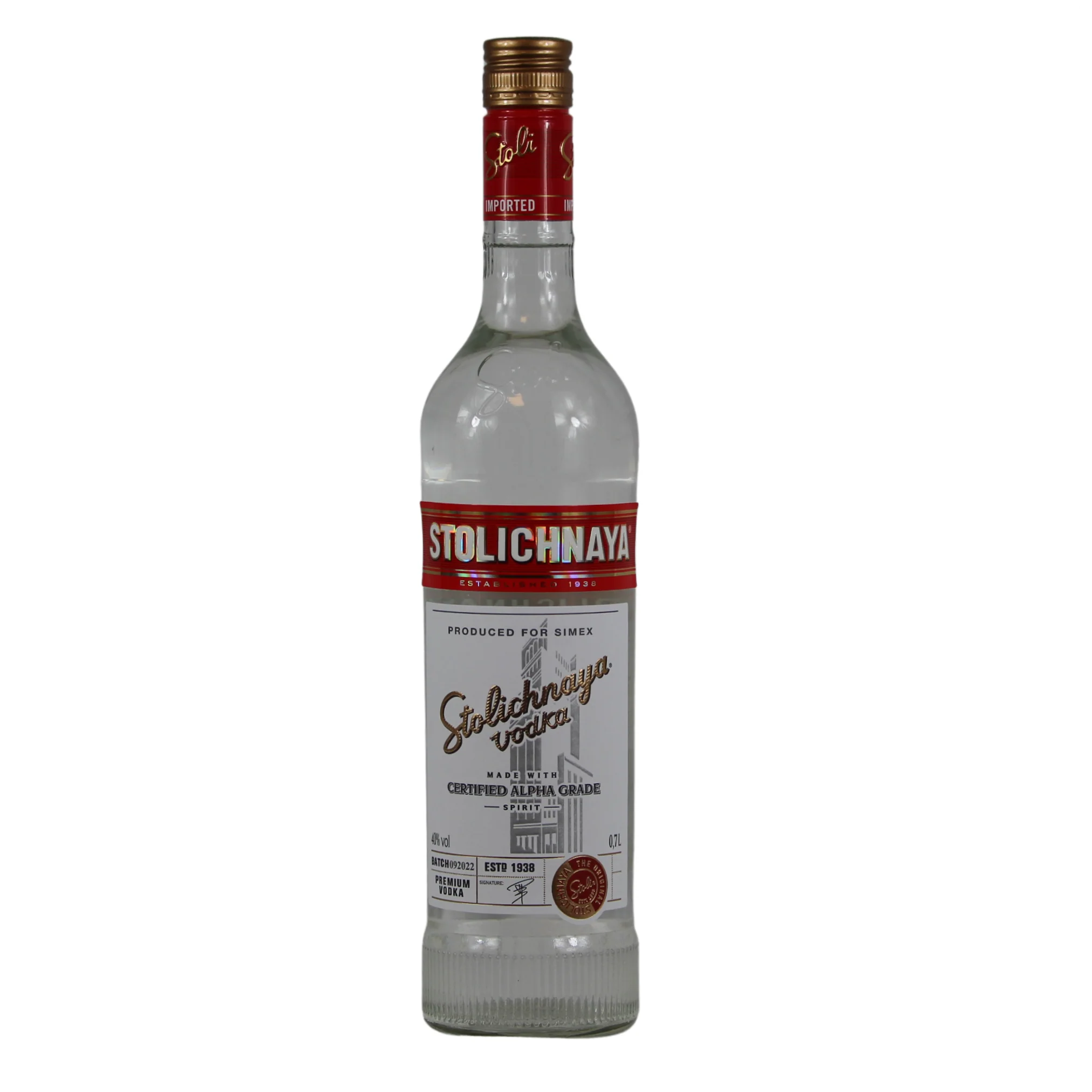Stolichnaya Vodka 40% 0,7l