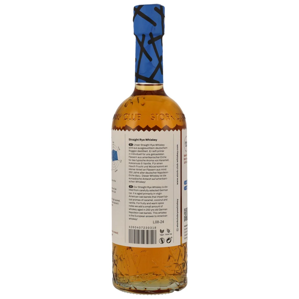 Stork Club Straight Rye Whiskey 45% 0,7l - Image 2