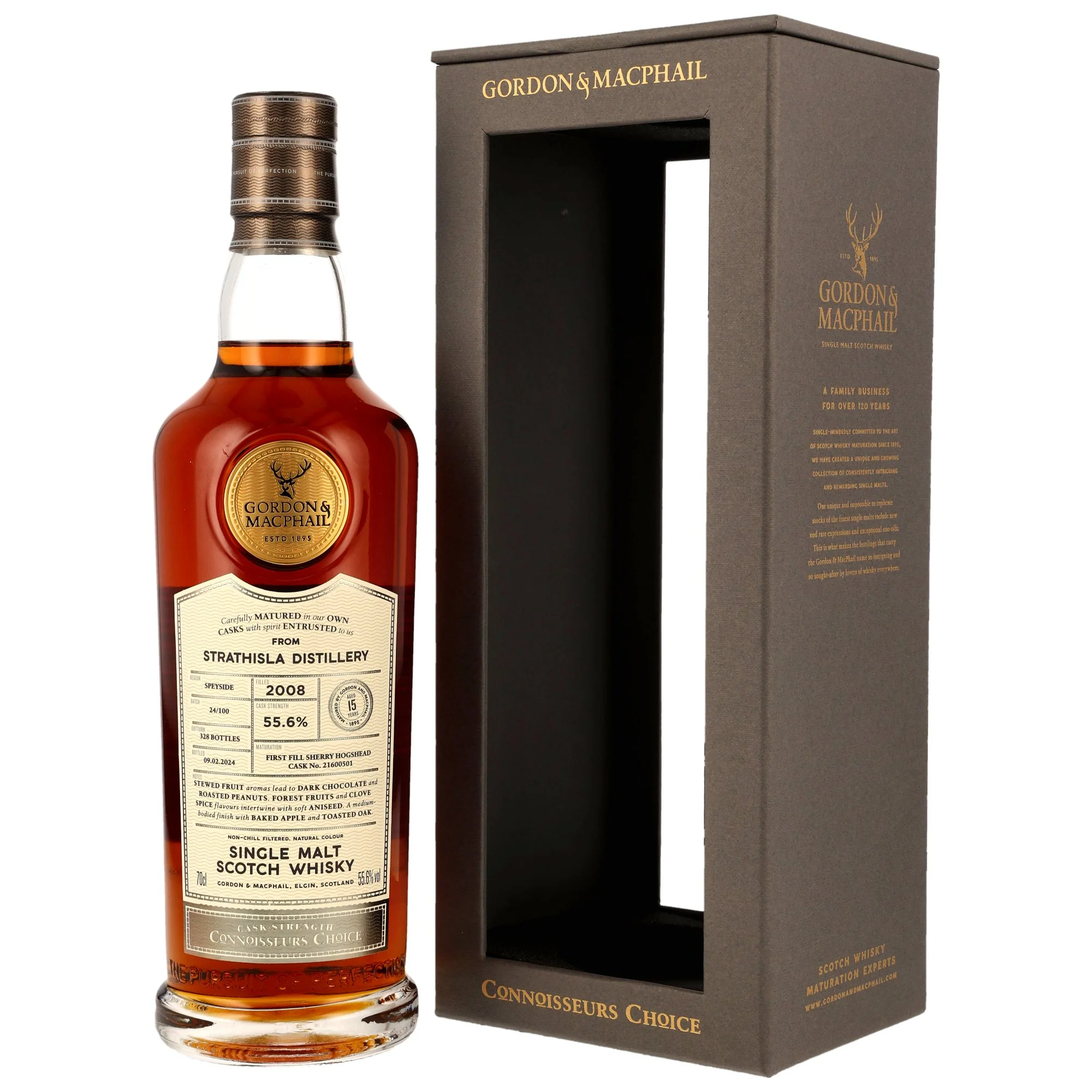 Strathisla 15 Jahre 2008/2024 G&M CC 1st Fill Sherry Cask #21600501 55,6% 0,7l