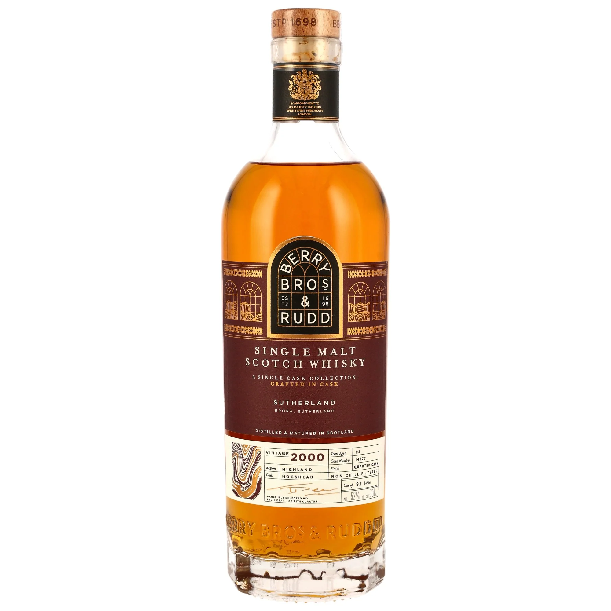 Sutherland Vintage 24 Jahre 2000/2024 Berry Bros & Rudd Quarter Cask Finish #14337 52% 0,7l