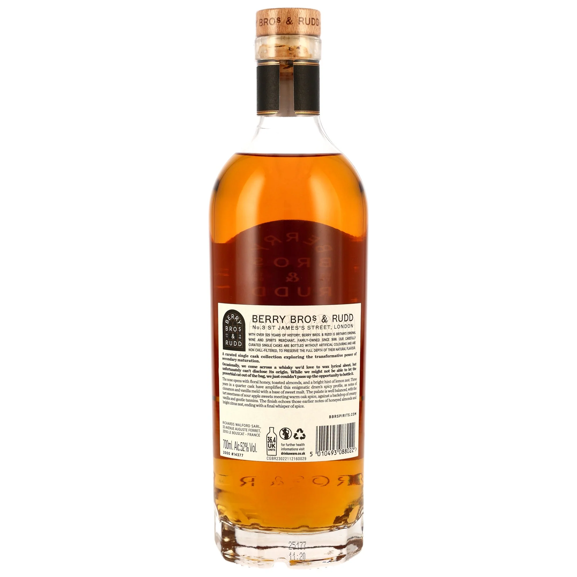 Sutherland Vintage 24 Jahre 2000/2024 Berry Bros & Rudd Quarter Cask Finish #14337 52% 0,7l - Image 2