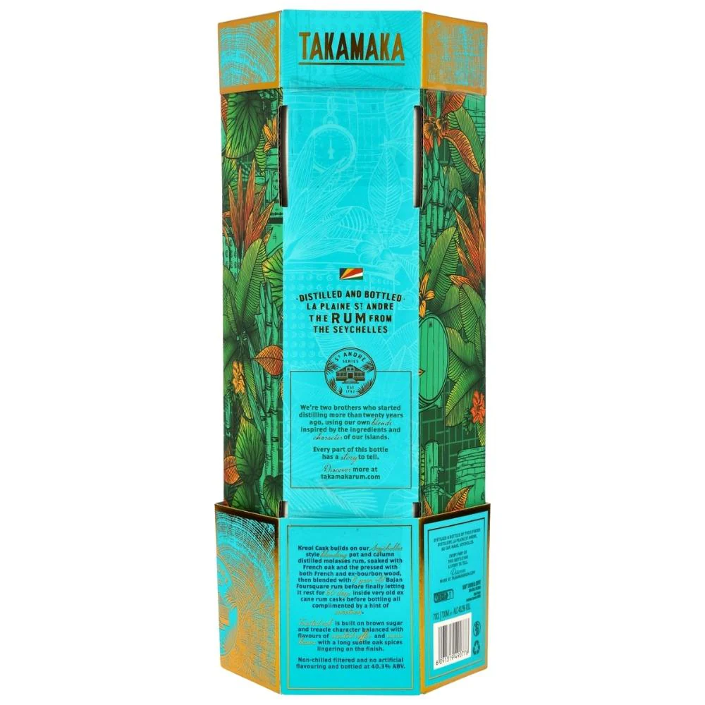 Takamaka Kreol Cask Seychelles Reserve Dark Rum 40,3% 0,7l - Image 4
