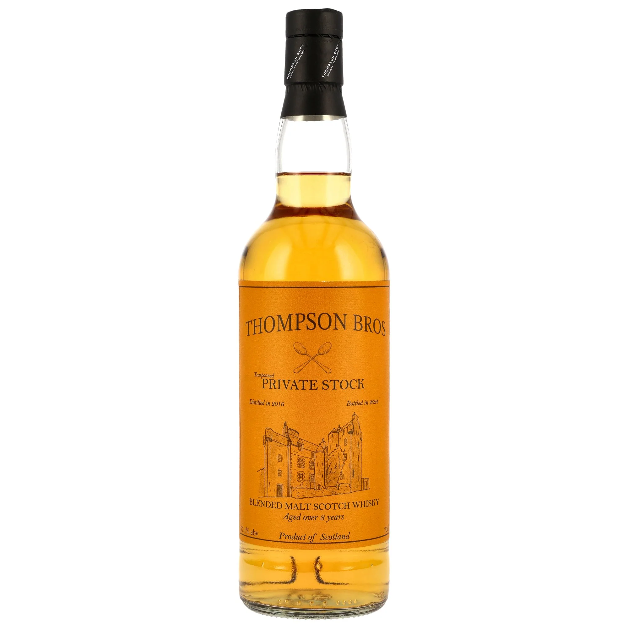 Teaspooned Private Stock 8 Jahre Blended Malt Scotch Whisky Thompson Bros. 57,1% 0,7l