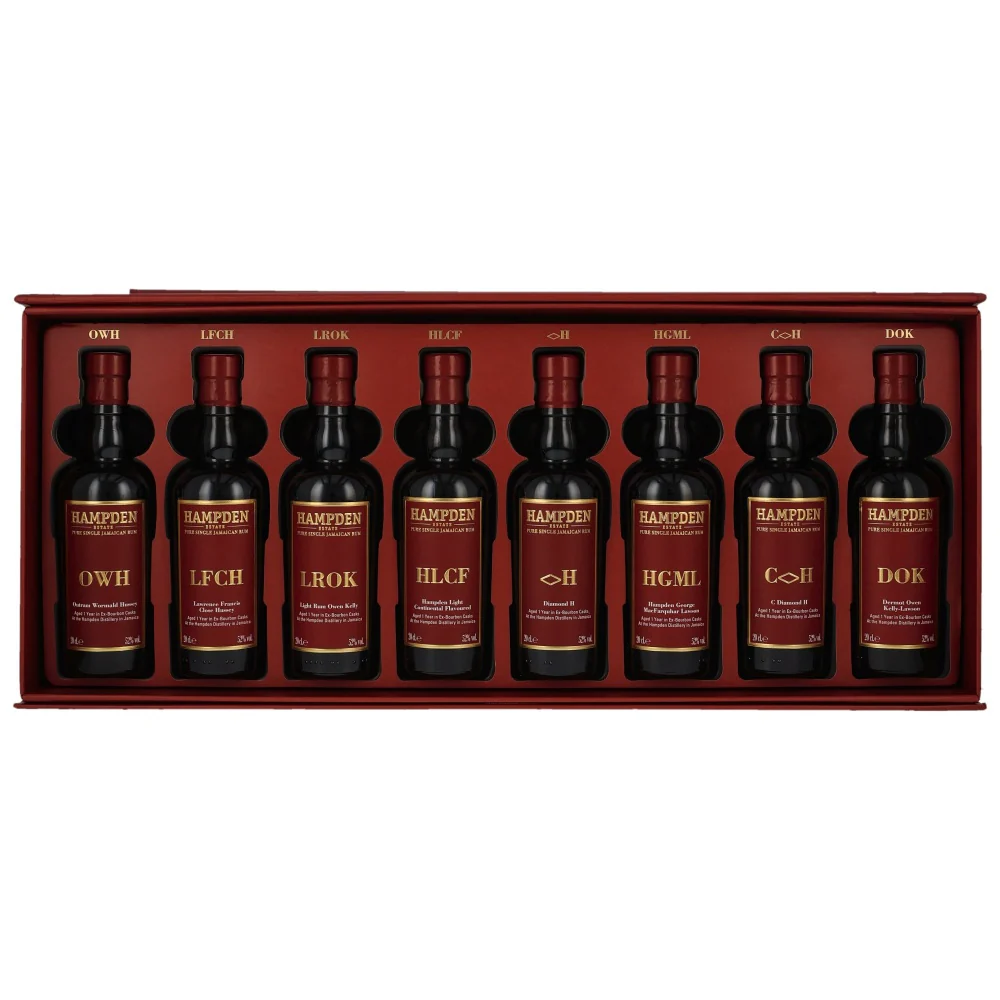 The 8 Marks Collection 1 Jahr Hampden Estate Jamaican Rum 52% 8x20cl