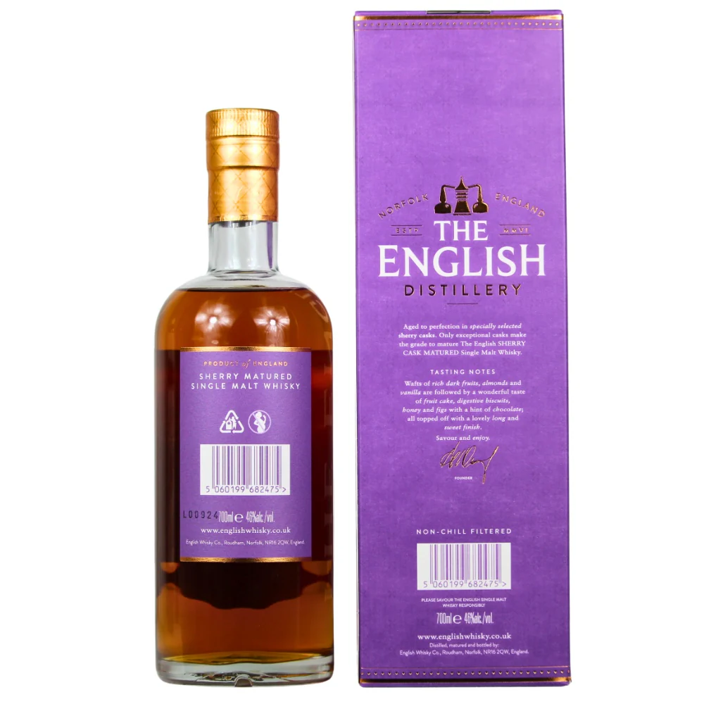 The English Whisky Sherry Cask Matured 46% 0,7l - Image 2