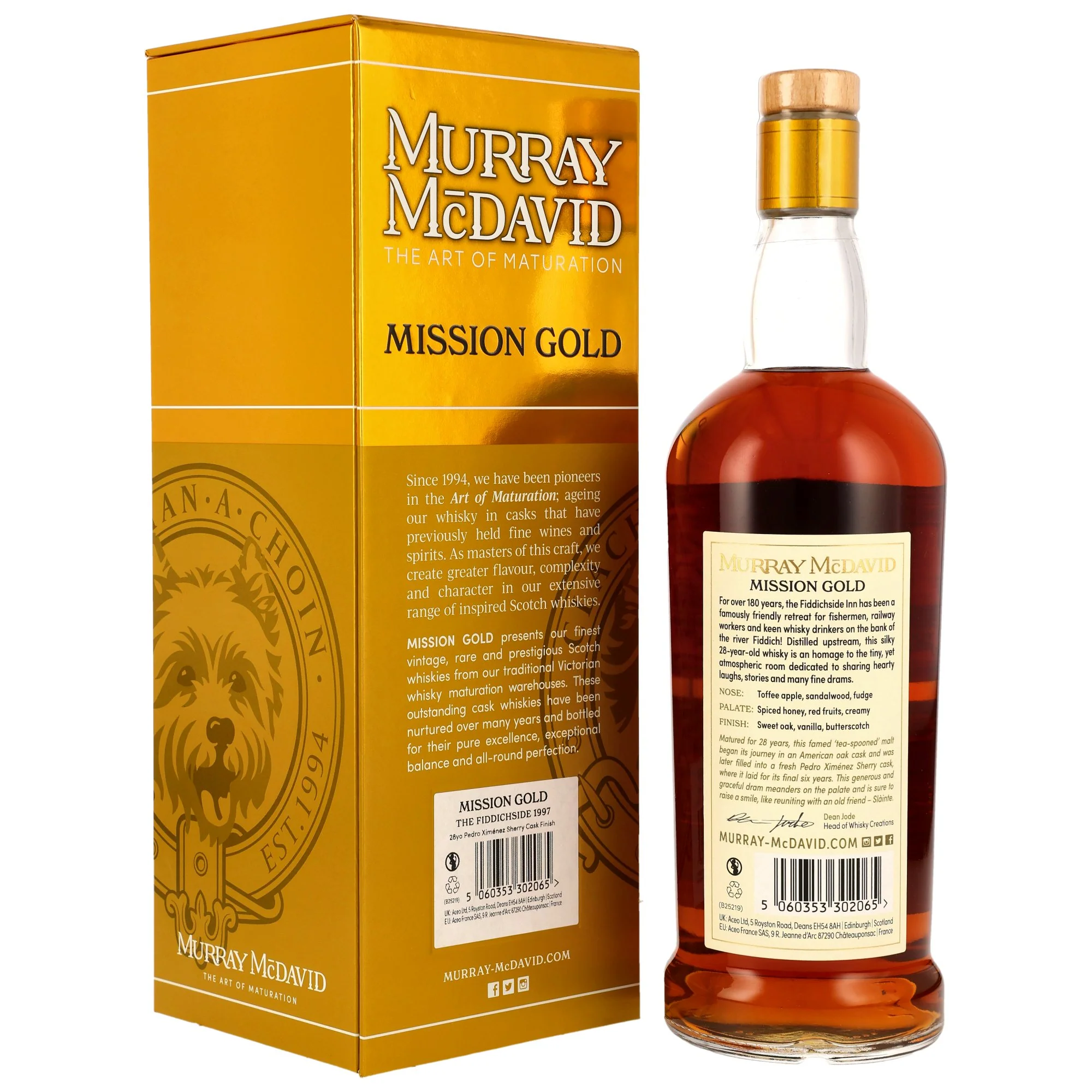 The Fiddichside 28 Jahre 1997/2025 Mission Gold Blended Malt Murray McDavid 46,9% 0,7l - Image 2
