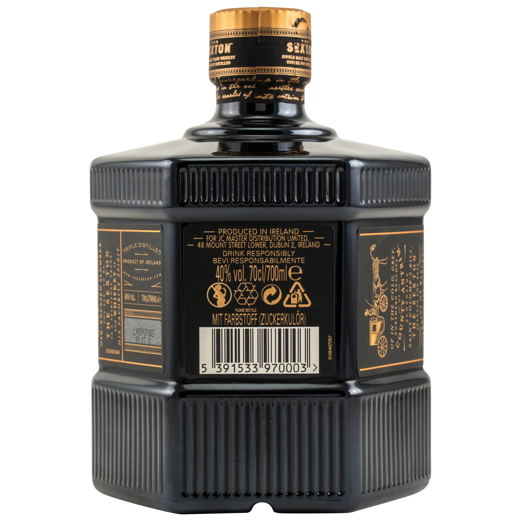 The Sexton Single Malt Irish Whiskey 40% 0,7l - Image 2