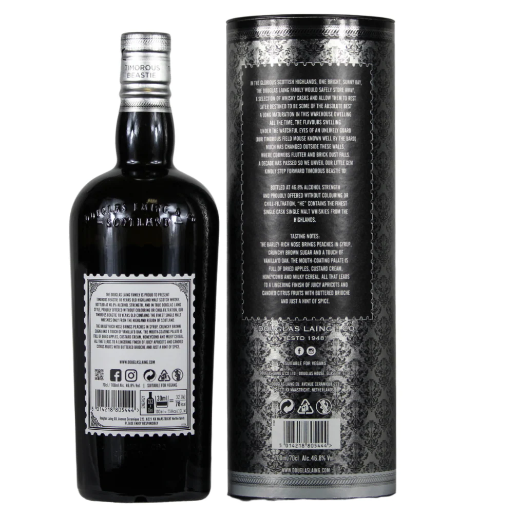Timorous Beastie 10 Jahre Blended Malt Douglais Laing 46,8% 0,7l - Image 2