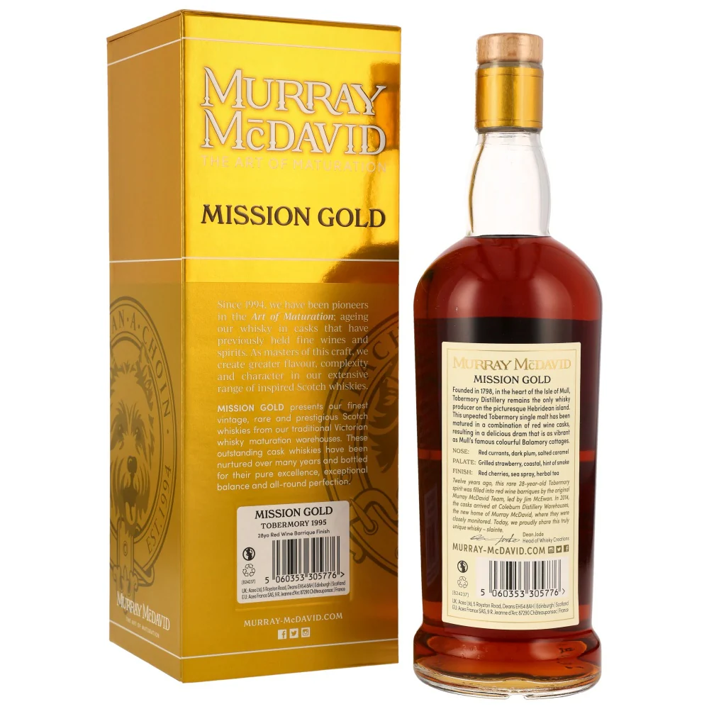 Tobermory 28 Jahre 1995/2024 Mission Gold Murray McDavid 49,8% 0,7l - Image 2