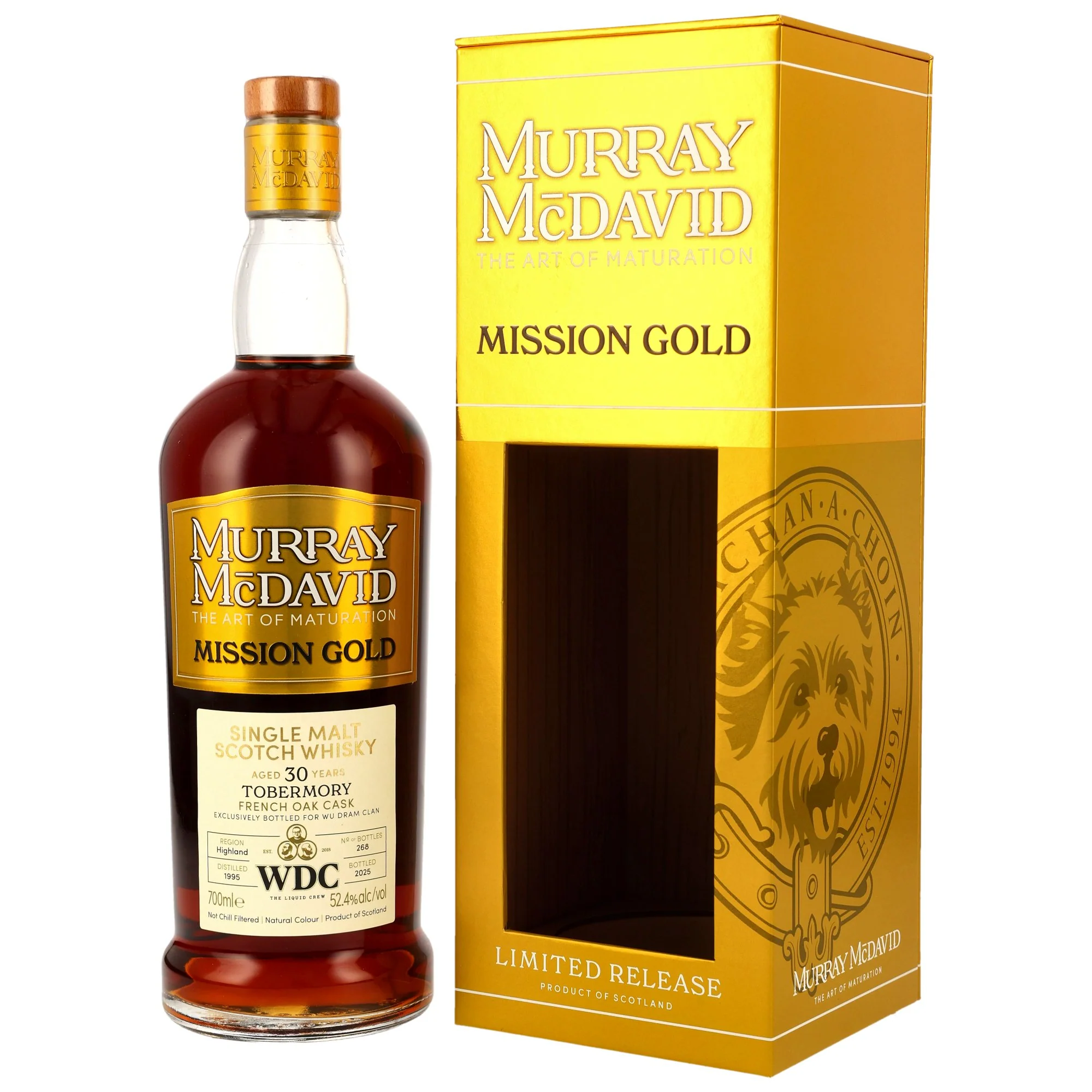 Tobermory 30 Jahre 1995/2025  French Oak Cask #9  Murray McDavid WDC 52,4% 0,7l