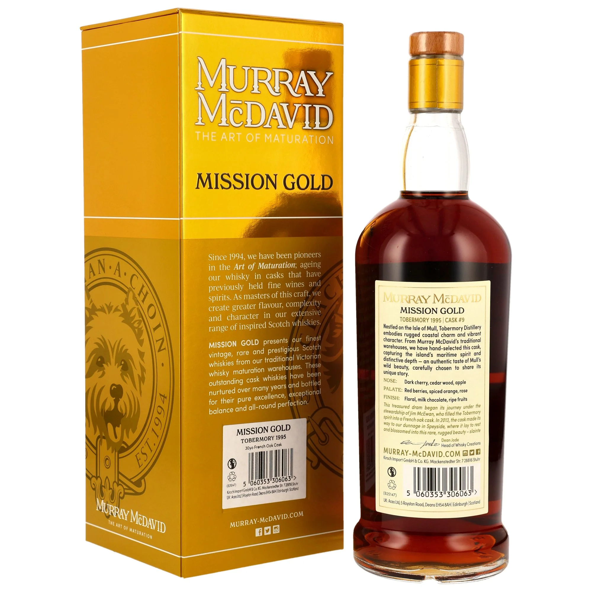 Tobermory 30 Jahre 1995/2025  French Oak Cask #9  Murray McDavid WDC 52,4% 0,7l - Image 2