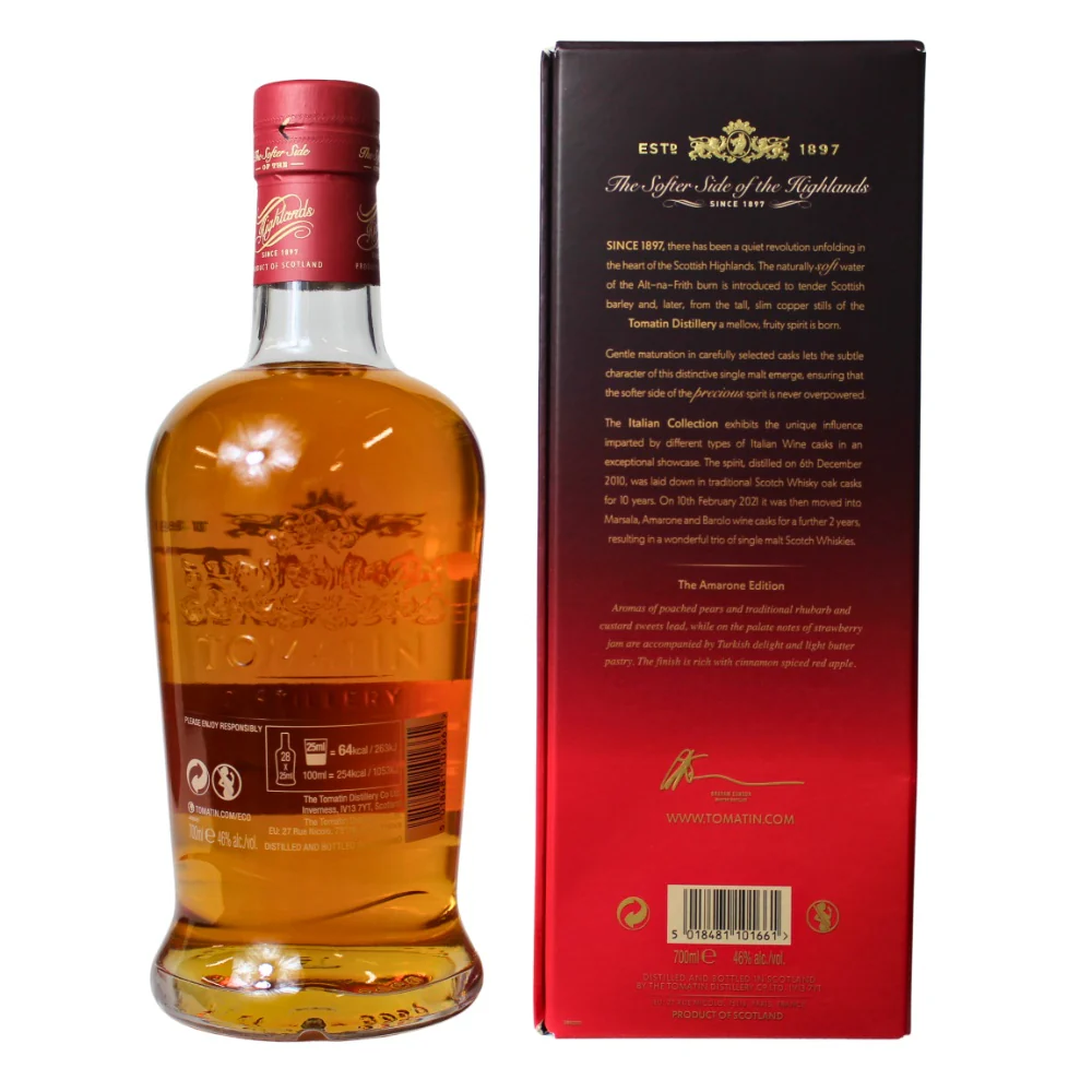 Tomatin 12 Jahre Italian Collection Amarone Edition 46% 0,7l - Image 2