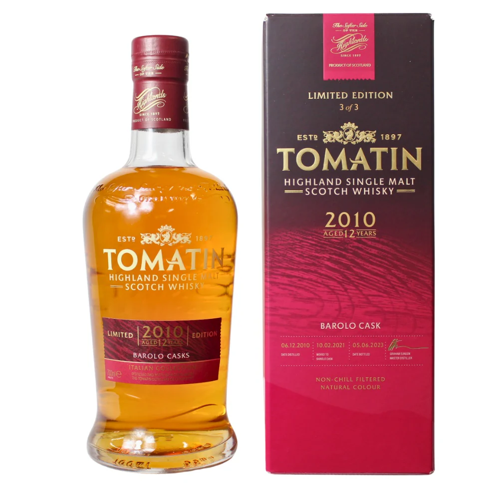 Tomatin 12 Jahre Italian Collection Barolo Edition 46% 0,7l