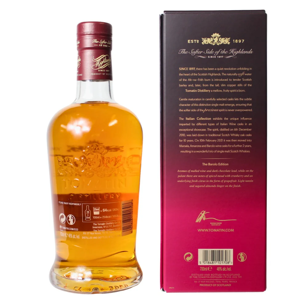 Tomatin 12 Jahre Italian Collection Barolo Edition 46% 0,7l - Image 2