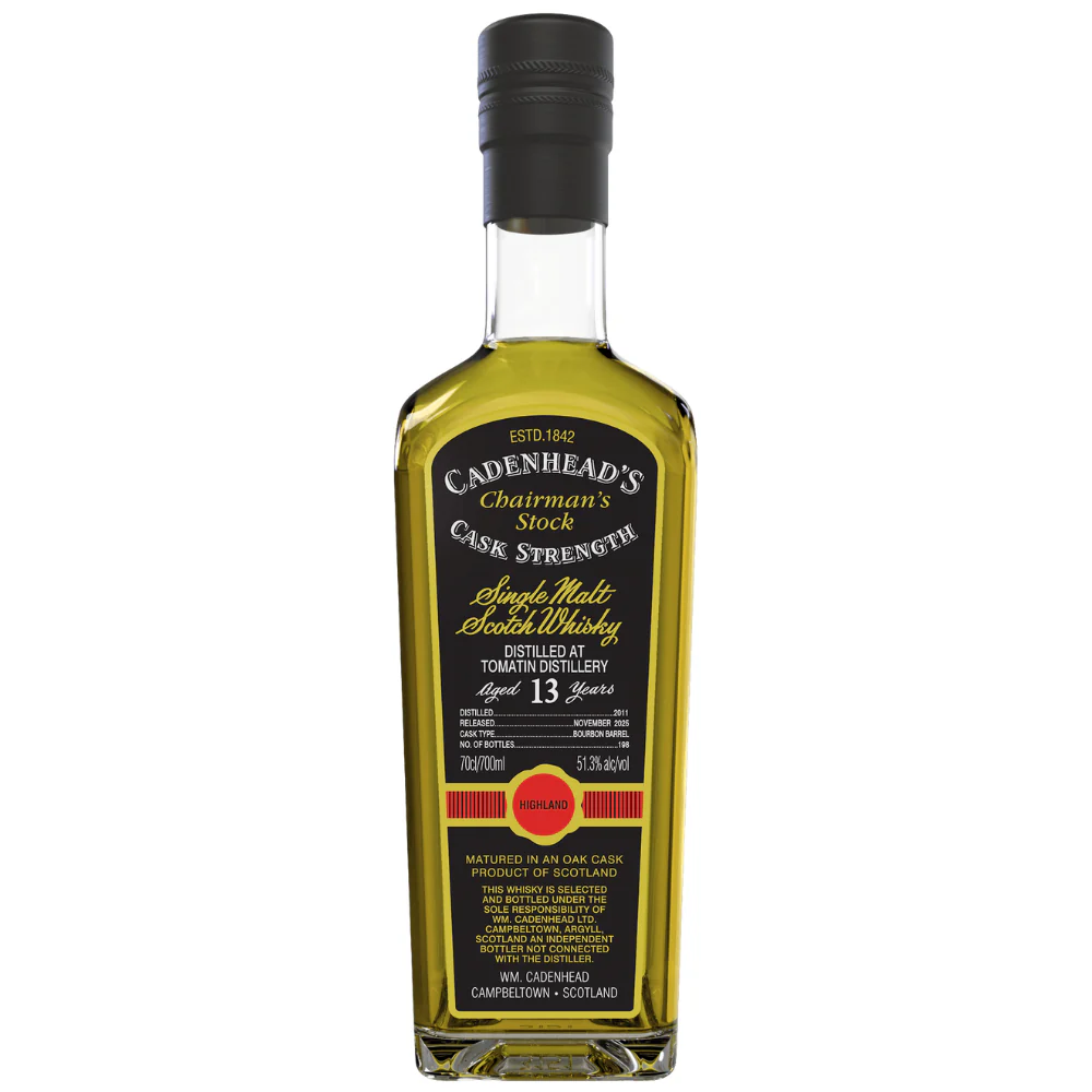Tomatin 13 Jahre 2011/2025 Cadenhead's Chairman's Stock 51,3% 0,7l