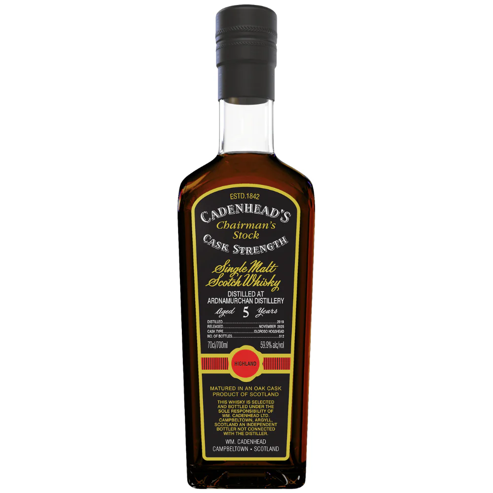 Ardnamurchan 5 Jahre 2019/2025 Cadenhead's Chairman's Stock 59,9% 0,7l