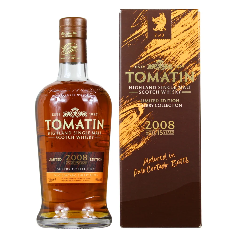 Tomatin 15 Jahre Sherry Collection Palo Cortado Limited Edition 46% 0,7l