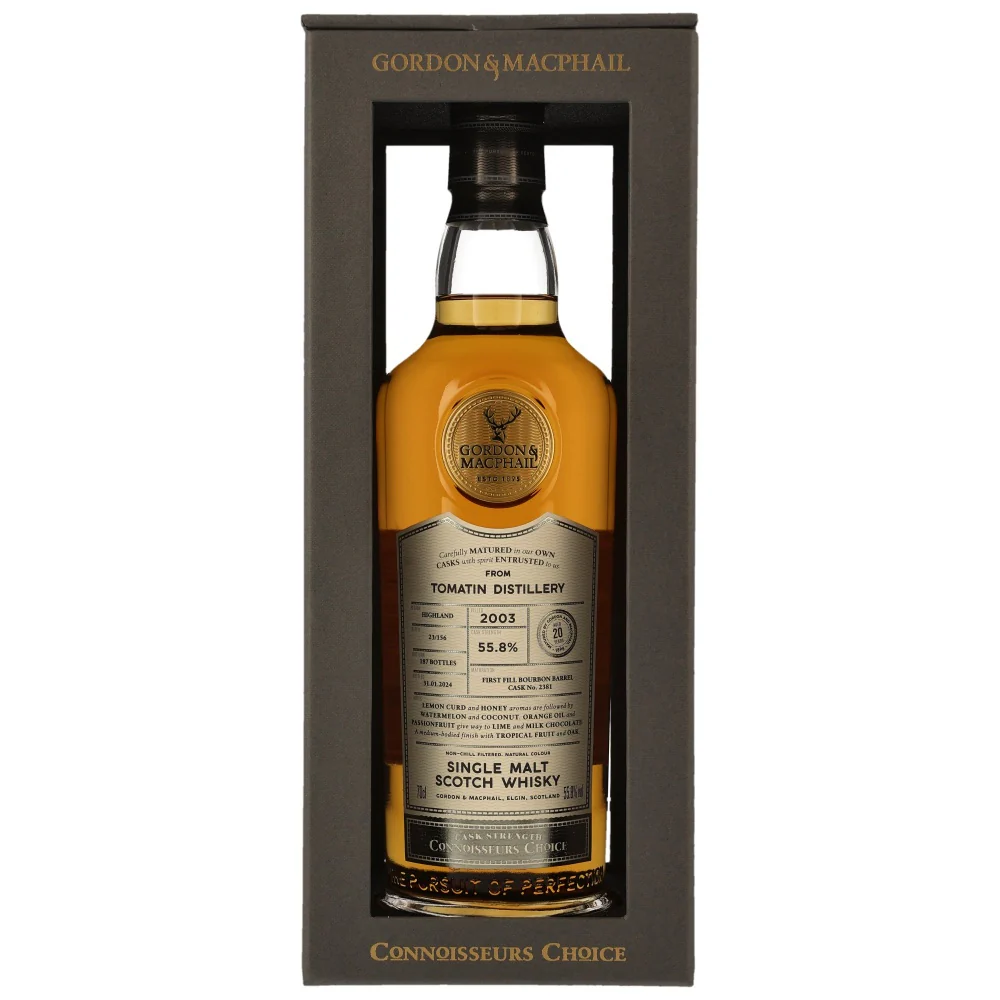 Tomatin 20 Jahre 2003/2024 Connoisseurs Choice G&M #2381 55,8% 0,7l
