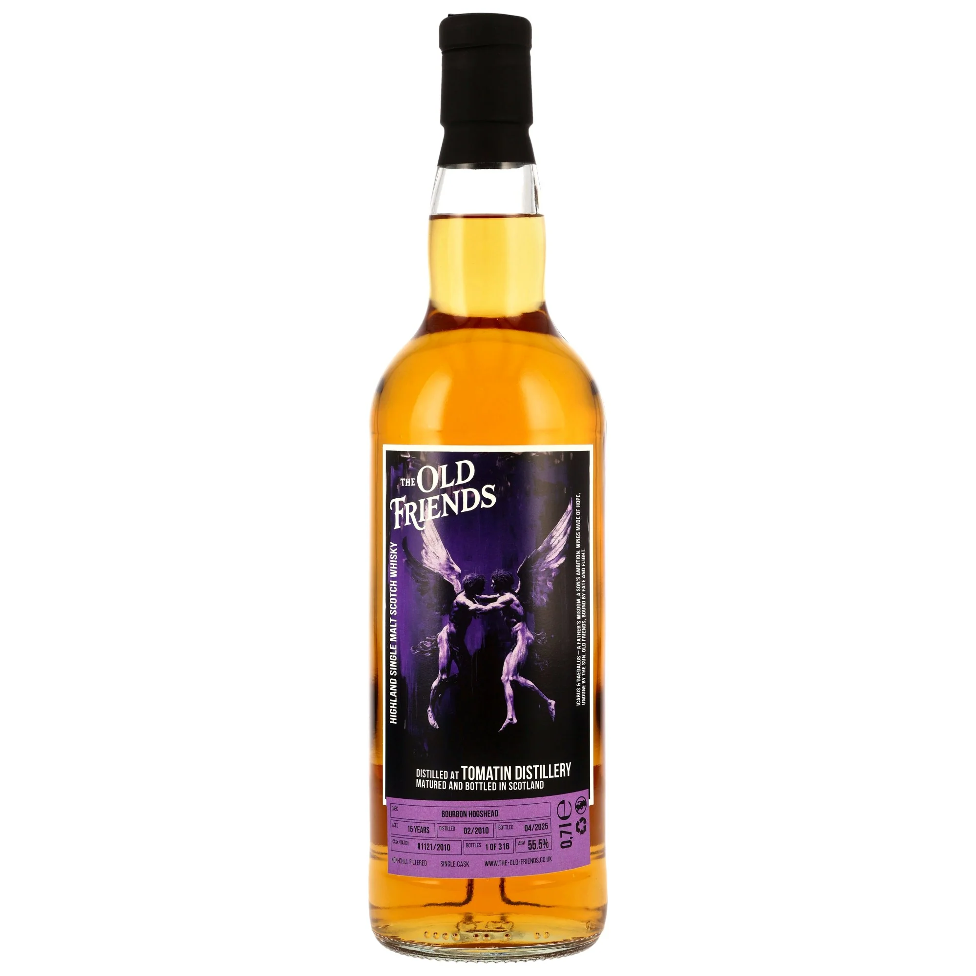 Tomatin 15 Jahre 2010/2025 Bourbon Hogshead The Old Friends 55,5% 0,7l