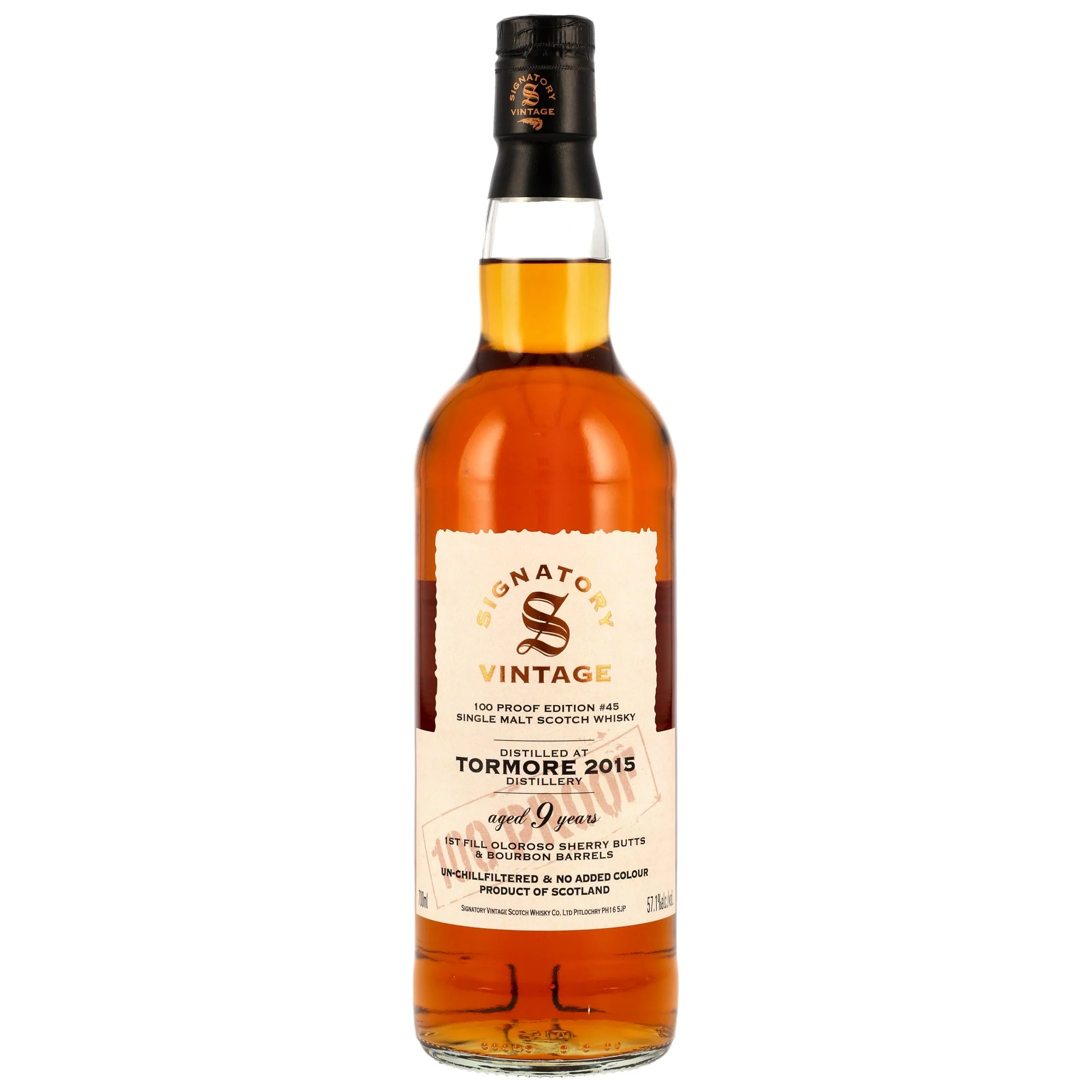 Tormore 9 Jahre 2015/2025 SV 100 Proof Edition #45 57,1% 0,7l