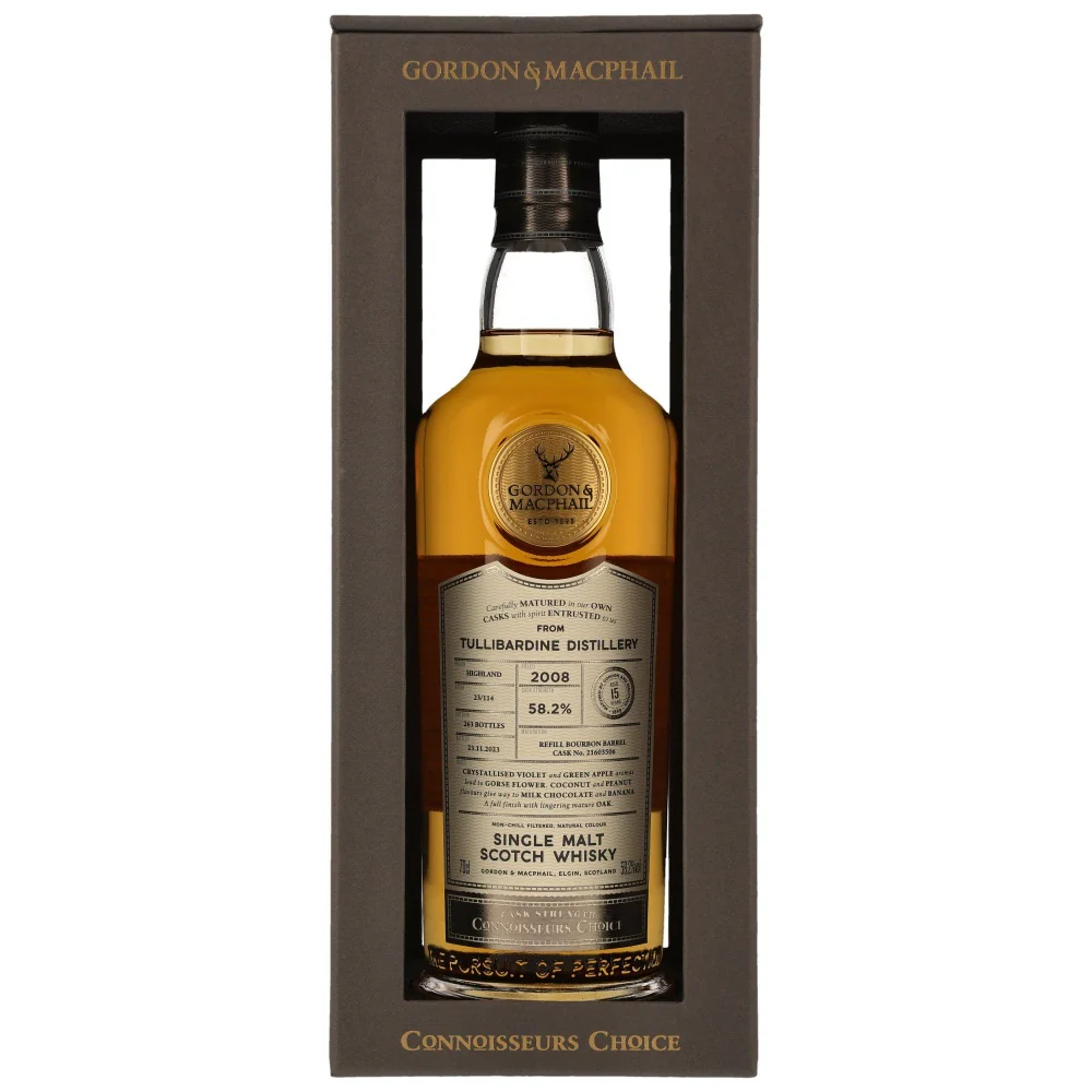 Tullibardine 15 Jahre 2008/2023 Bourbon Barrel #21603506 G&M 58,2% 0,7l