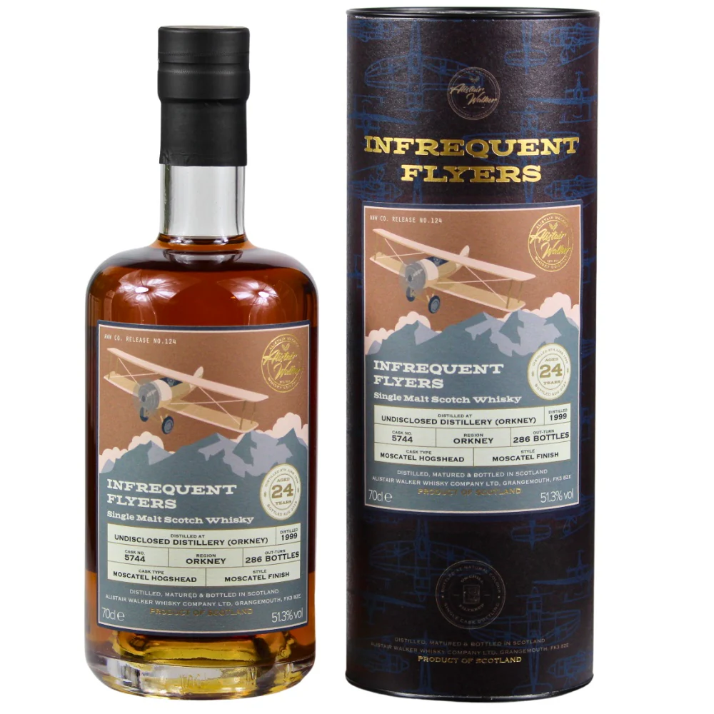 Undisclosed Orkney 24 Jahre Infrequent Flyers No.124 Cask #5744 51,3% 0,7l
