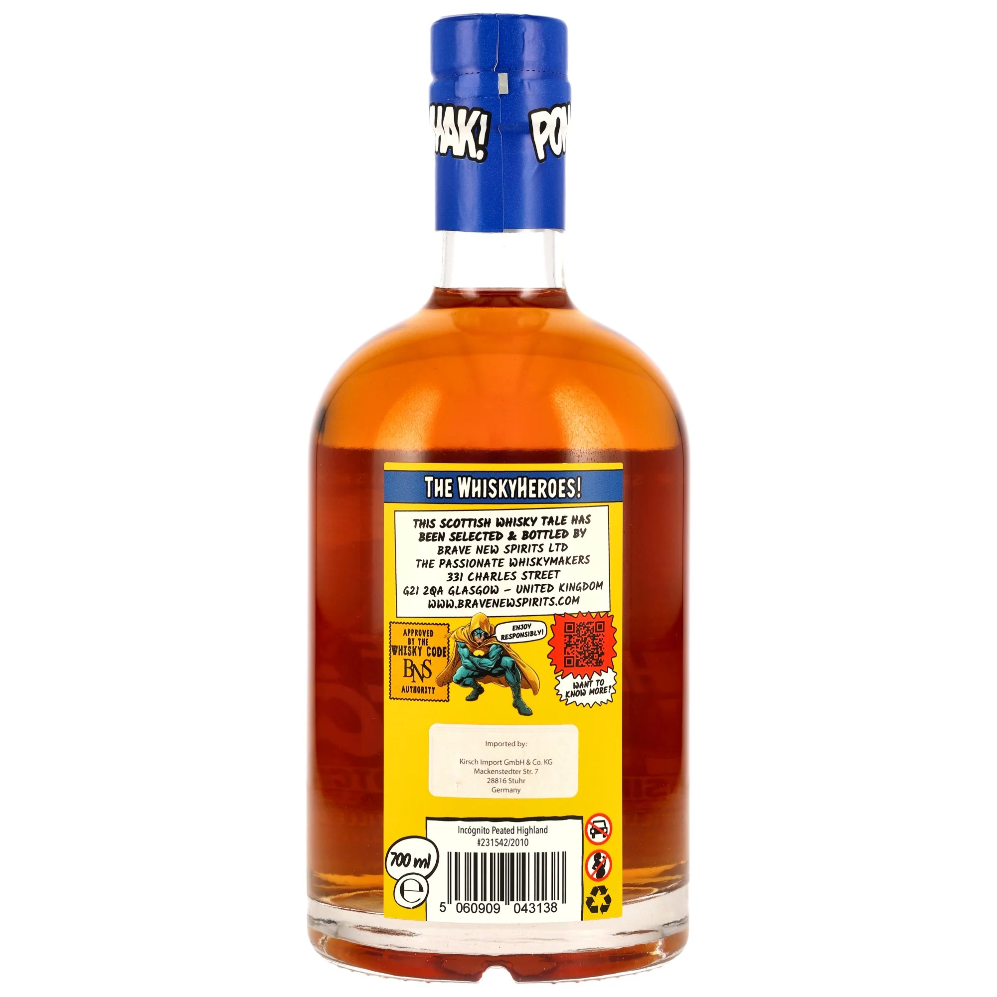 Unknown Highlands 15 Jahre Whisky Heroes The Mask Of El Peaton - Brave New Spirits 50,9% 0,7l - Image 2