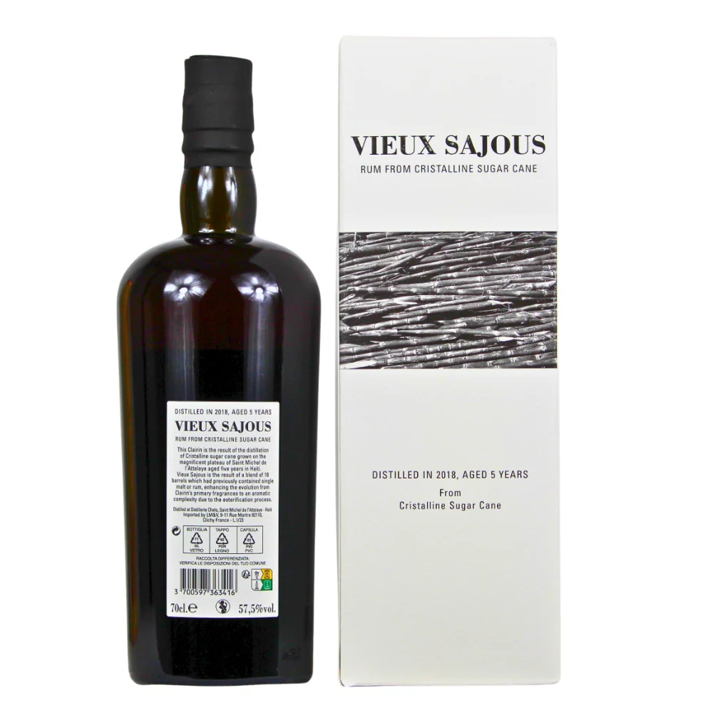 Vieux Sajous Chelo 5 Jahre 2018 Haiti Rum Cristalline Sugar Cane 57,5% 0,7l - Image 2