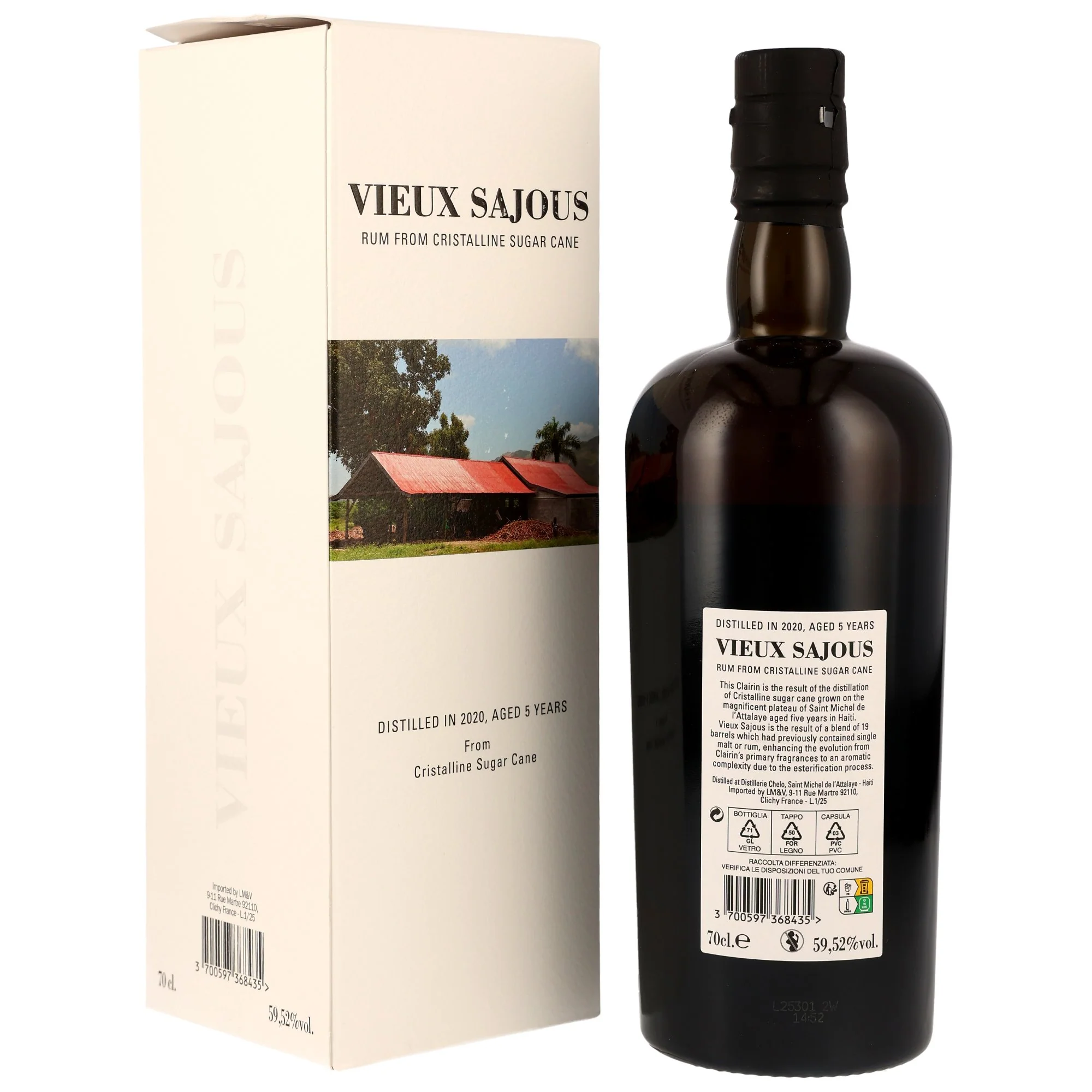 Vieux Sajous 5 Jahre 2020/2025 Haiti Rum 59,52% 0,7l - Image 2