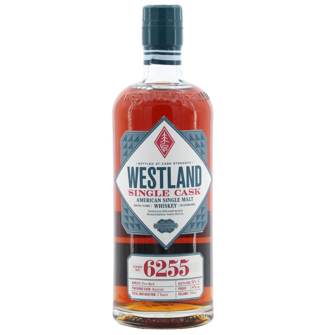 Westland 7 Jahre Single Cask #6255 American Single Malt 53,5% 0,7l